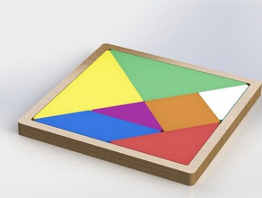 tangram-ancien jeu de repenser l'impression 3d la construction les jouets constructif jeux puzzles puzzle 3d print model - Mito3D