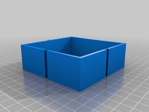 Schreibtisch box 4 Container angepasst 3d print model - Mito3D