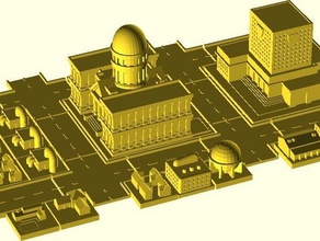 sim city 2000 jeu réplicateur de la plaque d'autres l'architecture construction openscad jouet 3d print model - Mito3D