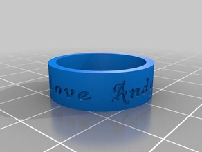 wes ring rings customized 3d print model - Mito3D