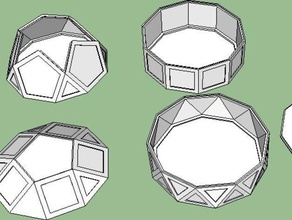 decagon box kit containers 3d print model - Mito3D