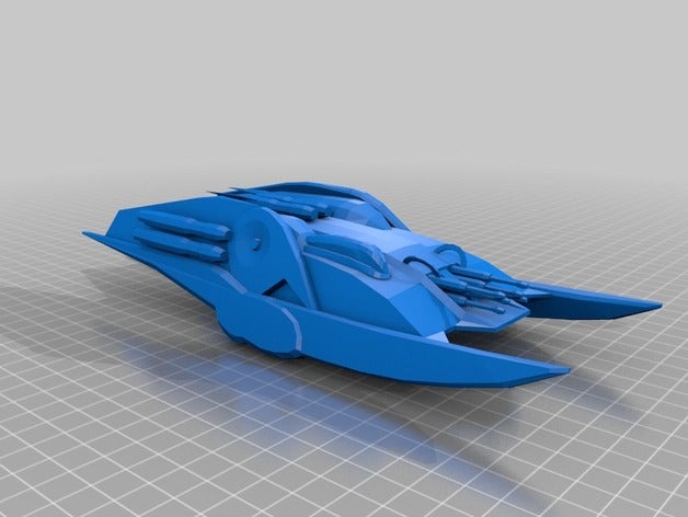 cylon heavy raider araç battlestar galactica 3D print model - Mito3D
