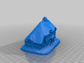 cottage art casa makerbotdigitizer scansione 3d print model - Mito3D