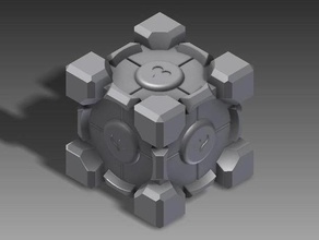 companion cube detailed other glados portal 2 3d print model - Mito3D