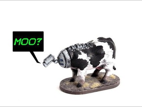 protocattle animals 28mm cow creature fantasy fiction figure future game gaming ill gotten games mech miniature model multiverse robot rpg science scifi sf space tabletop toy 3d print model - Mito3D