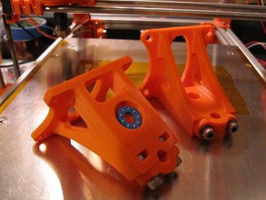 mendelmax z-Stange niedrigeres mount alephobjects deriviative Axiallager andere z-rod 3d print model - Mito3D