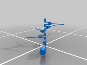 fünf Kolben Kurbelwelle update hobby 3d print model - Mito3D