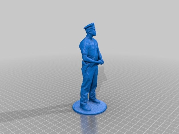 Polizist durchsucht Replikate makerfaire reconstructme scan-a-rama 3D print model - Mito3D