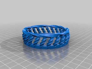twisty bracelet other 3d print model - Mito3D