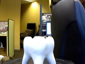 tooth upright art makerbotdigitizer scan 3d print model - Mito3D