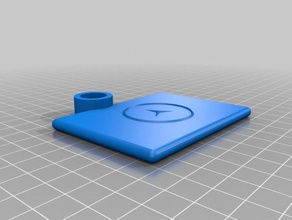 mercedes logo personnalisé keychain porte-clés 3d print model - Mito3D