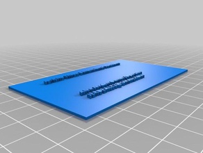 jerden kartı ofis özelleştirilmiş 3d print model - Mito3D