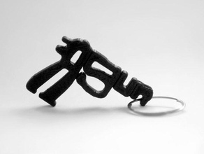 make fun not gun keychains 3d print model - Mito3D