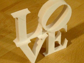 love other valentine 3d print model - Mito3D