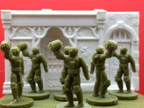xaots pugno 28mm 18mm i giocattoli giochi in miniatura da tavolo wargame viandante wayfarer tattiche 3d print model - Mito3D