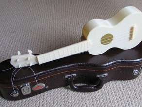 ukulele soprano a música instrumento musicais uke 3d print model - Mito3D
