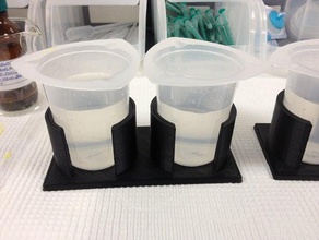 tripour beaker holder- 100 ml biology 3d print model - Mito3D