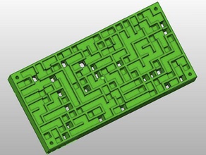 maze-games other labyrinth puzzle acrylic haskell maze generation generator purely functional 3d print model - Mito3D