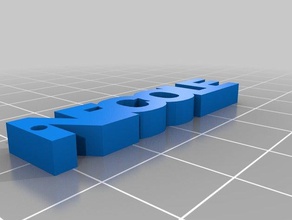 Anahtarlık nicole adı 3d print model - Mito3D