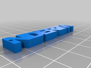 Anahtarlık nderim adı 3d print model - Mito3D