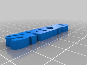 Anahtarlık srecko adı 3d print model - Mito3D