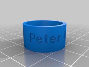 pedro maker los anillos personalizado 3d print model - Mito3D