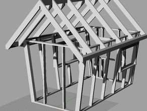 treehouse framing other 3d shed building 3d print model - Mito3D