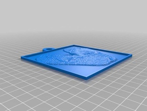 flip flop 2d art customized 3d print model - Mito3D