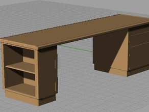 henrys desk other furniture 3d 3d print model - Mito3D