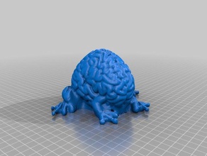 frogbrain art makerbotdigitizer scan 3d print model - Mito3D