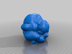 llorando yogui art makerbotdigitizer scan 3d print model - Mito3D