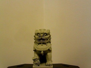 chinese dog guardian lion some may say art makerbotdigitizer scan 3d print model - Mito3D