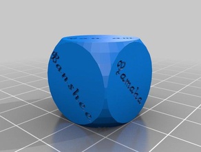 red neck cube dice customized 3d print model - Mito3D
