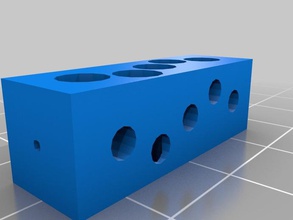 holey boîte 3d l'impression tests trous 3d print model - Mito3D