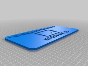kontaktbricka sinais logotipos personalizado 3d print model - Mito3D