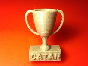 cgr catan trophy toy game accessories 3dhubs 3d print model - Mito3D