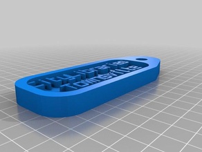 my customized key tag citylibraries household 3d print model - Mito3D