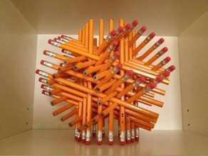 template ghs 72 pencil sculpture sculptures george hart hexagon jig 3d print model - Mito3D