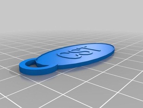 cst keychain 2 keychains customized 3d print model - Mito3D
