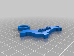 penny keychain keychains customized 3d print model - Mito3D