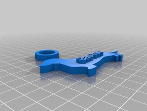 gaston Schlüsselbund Schlüsselanhänger angepasst 3d print model - Mito3D