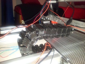 grande cavo catena flex pla l'elettronica cnc cool flessibile macchina tabella filo xy tavola 3d print model - Mito3D