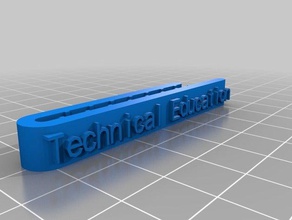 l'enseignement technique-cravate accessoires personnalisé 3d print model - Mito3D