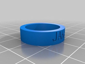 ring jake rings customized 3d print model - Mito3D