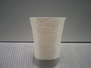 weekly cup 40 Ihre Augen nur Küche Essen 3d Kunst Haushalt ornament pla single-walled supportless ultimaker nützlich vase 3d print model - Mito3D