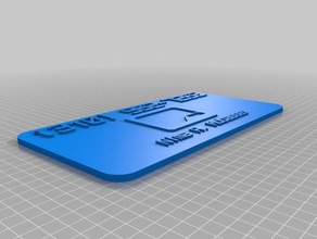 b-card-nm signs logos customized 3d print model - Mito3D