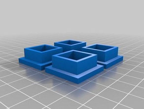 openbeam compatibles pied 4pack pièces 3d print model - Mito3D