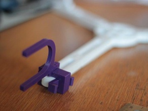 parametric filament spool adjustable hooks other faberdashery reel holder 3d print model - Mito3D