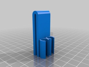 my customized pencil clip 3 ring binder office 3d print model - Mito3D