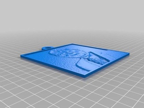 didier 2d sanat özelleştirilmiş 3d print model - Mito3D